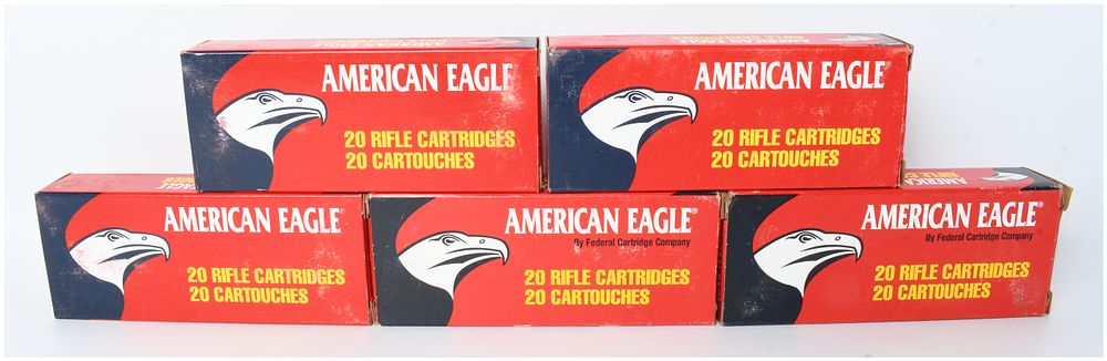 Lot 190: Federal American Eagle Ammunition 7.62x39mm Soviet 99 Rounds