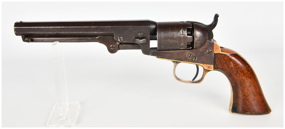 Lot 192: Colt Model 1851 Navy Single Action Percussion Revolver .36 Caliber with 7.5 Inch Barrel Antique
