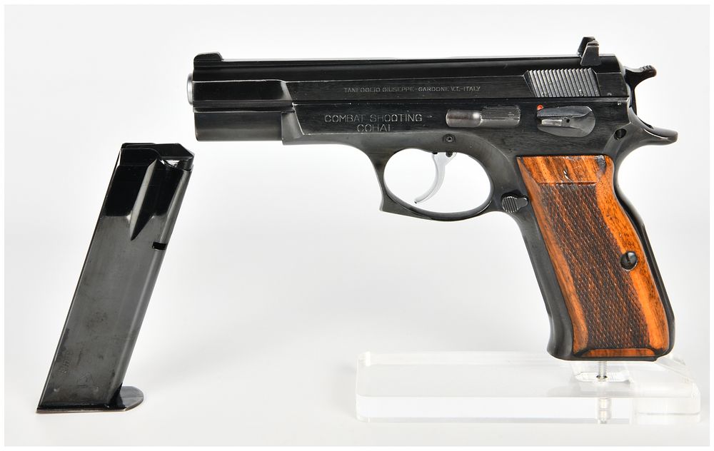 Lot 198: Tanfoglio Combat Shooting Cohai Semi-Automatic Pistol 9mm Luger with 4.5 Inch Barrel