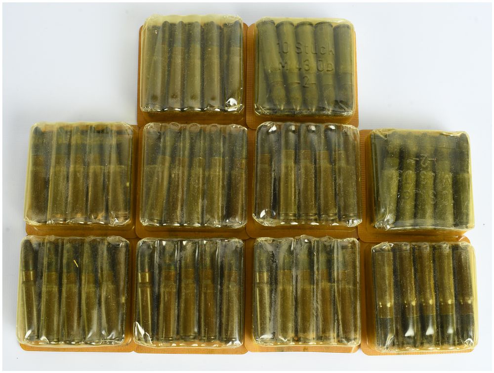 Lot 205: A Lot of 100 Rounds of East German M43 Üb Practice Ammunition 7.62x39mm