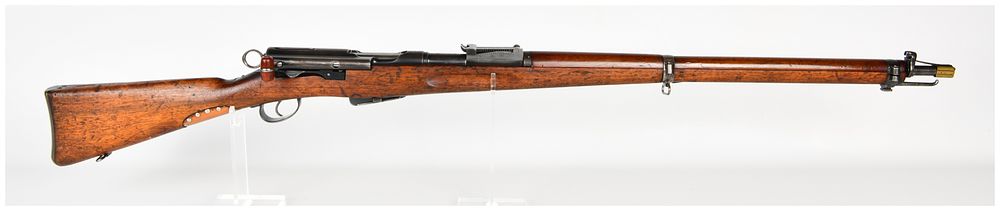 Lot 207: Swiss Schmidt-Rubin Model 1911 Straight-Pull Bolt Action Rifle 7.5x55mm
