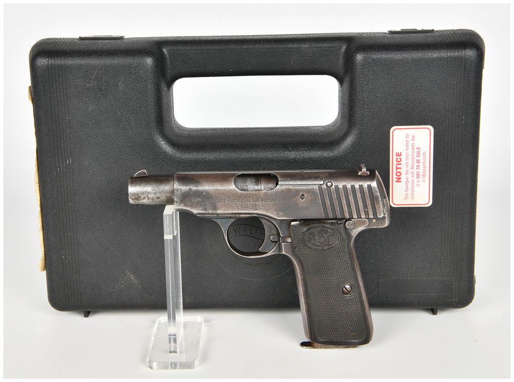 Lot 216: Walther Model 4 Semi-Automatic Pistol 7.65mm with 3.5 Inch Barrel