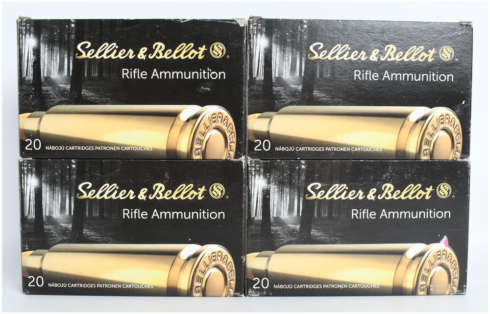 Lot 220: A Lot of 80 Rounds of Sellier and Bellot 7x57mm and 7x57R Mauser Rifle Ammunition