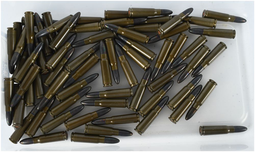 Lot 235: A Lot of 67 Rounds of Tula 7.62x39mm Ammunition