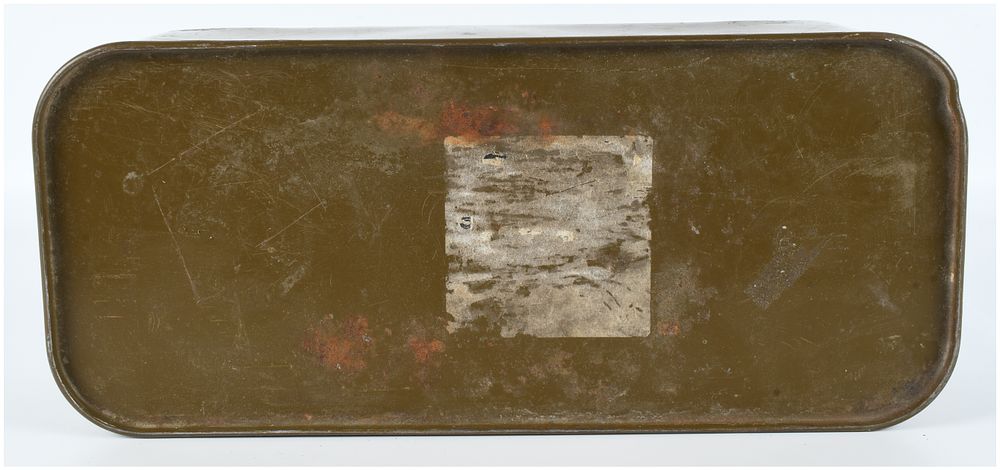 Lot 343: A Sealed Spam Can of Military Surplus Ammunition of Unknown Caliber and Quantity