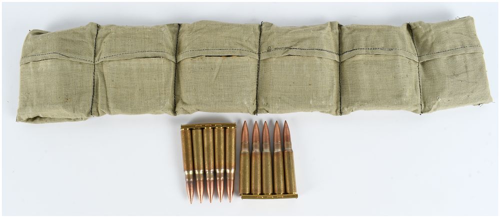 Lot 358: A Lot of 70 Rounds of 8mm Mauser Ammunition on Stripper Clips