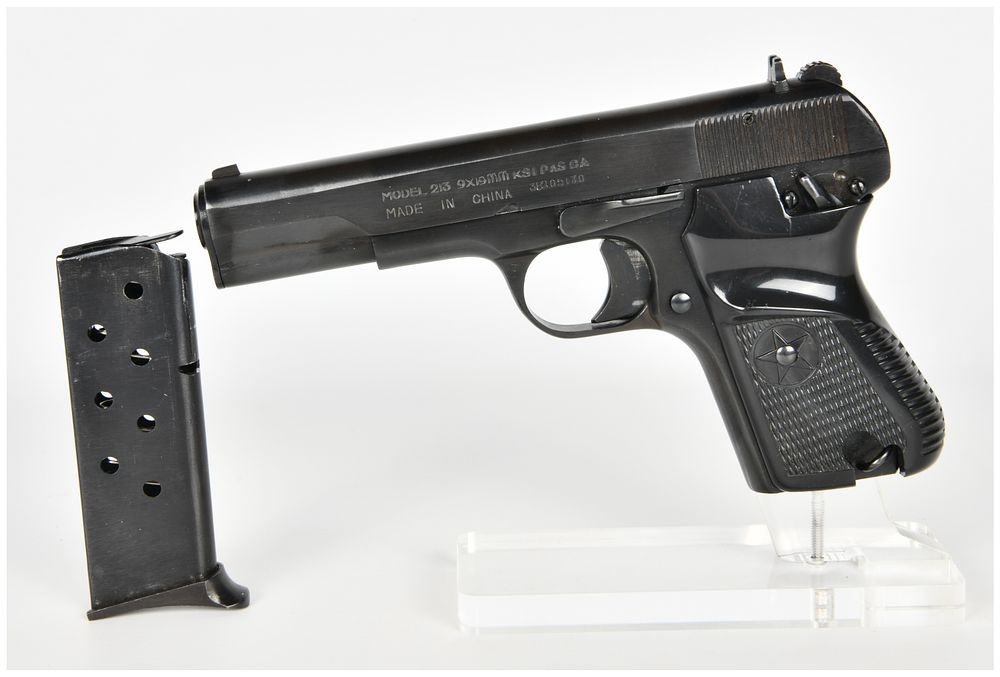 Lot 378: Norinco Model 213 Semi-Automatic Pistol 9x19mm with 4.5 Inch Barrel
