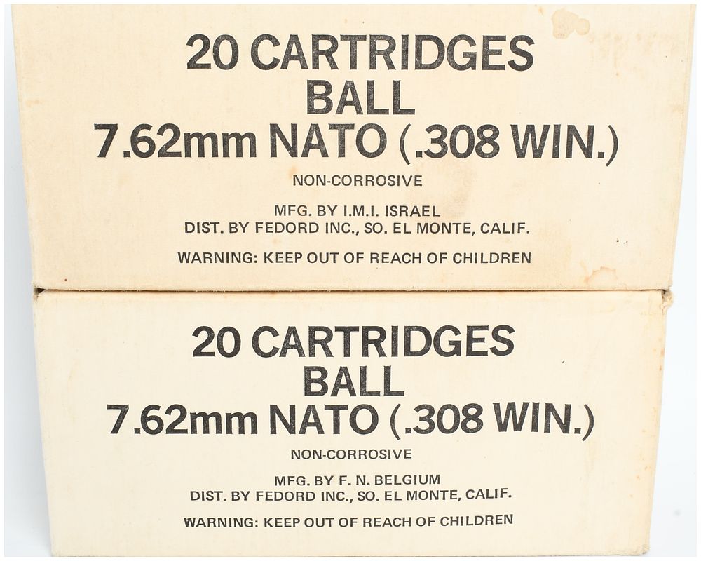Lot 403: A Lot of 40 Rounds of 7.62mm NATO Ball Ammunition