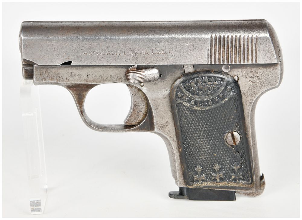 Lot 420: Spanish Eibar-Type Semi-Automatic Pocket Pistol 6.35mm