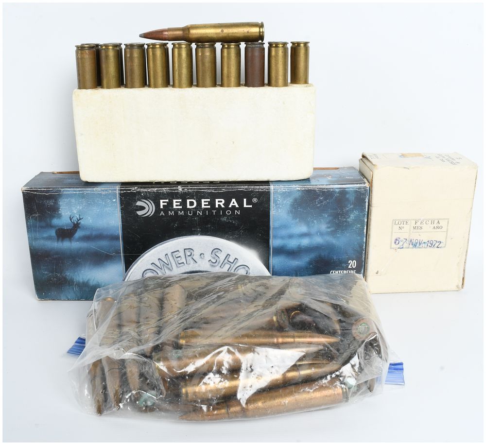 Lot 421: A Lot of 95 Rounds of Assorted 7mm Ammunition