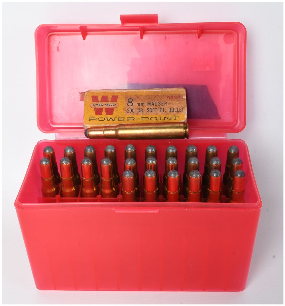 Lot 427: A Lot of 27 Rounds of Winchester Super-Speed Power-Point 8mm Mauser Ammunition