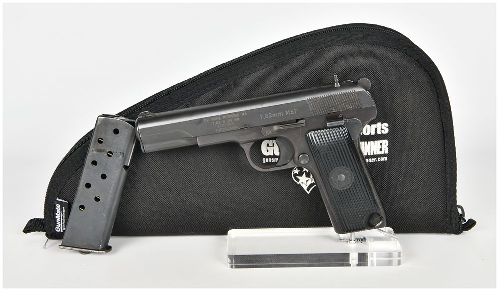 Lot 438: Zastava M57 Semi-Automatic Pistol 7.62x25mm with 4.5 Inch Barrel