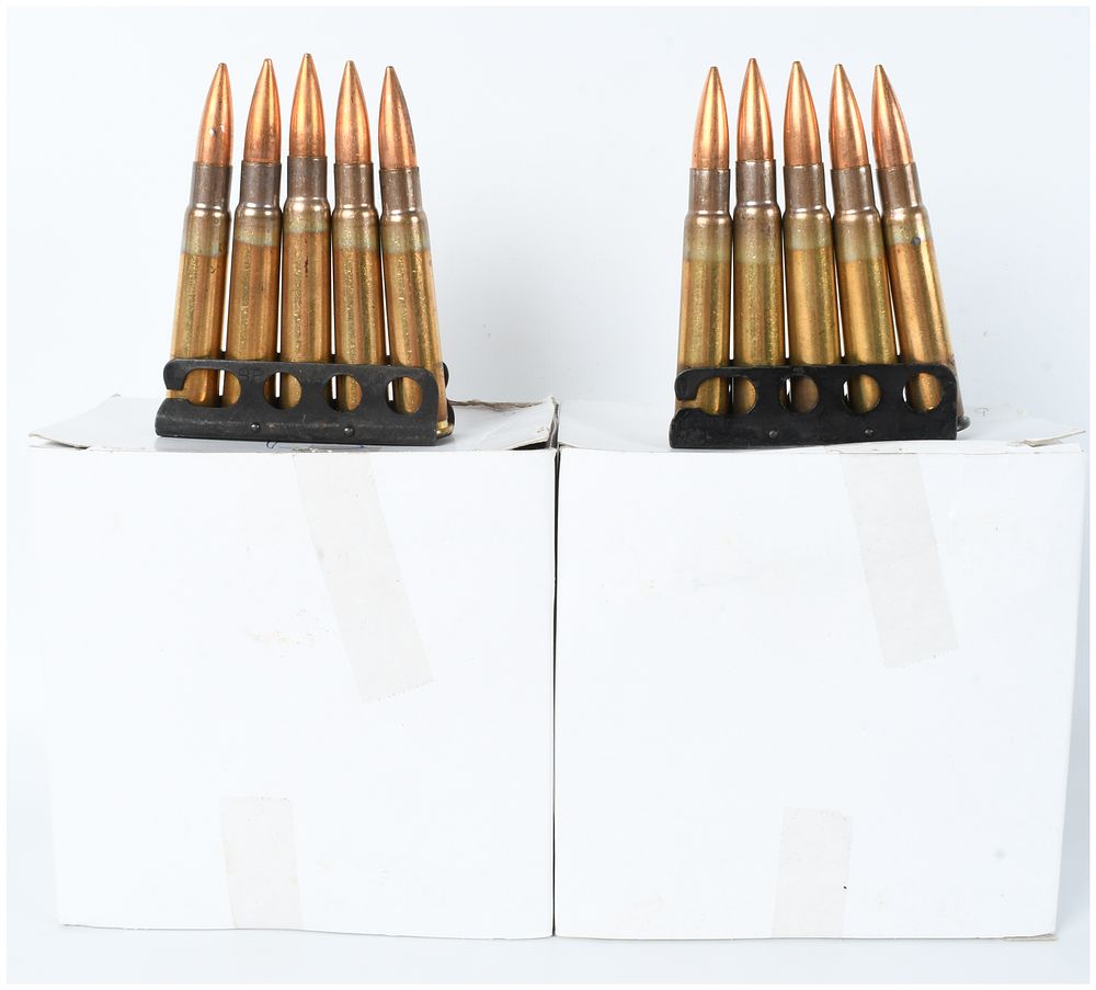 Lot 460: A Lot of 85 Rounds of .303 British Ammunition on Charger Clips