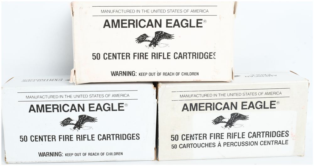 Lot 499: Federal American Eagle .30 Carbine Rifle Ammunition Lot of 140 Rounds