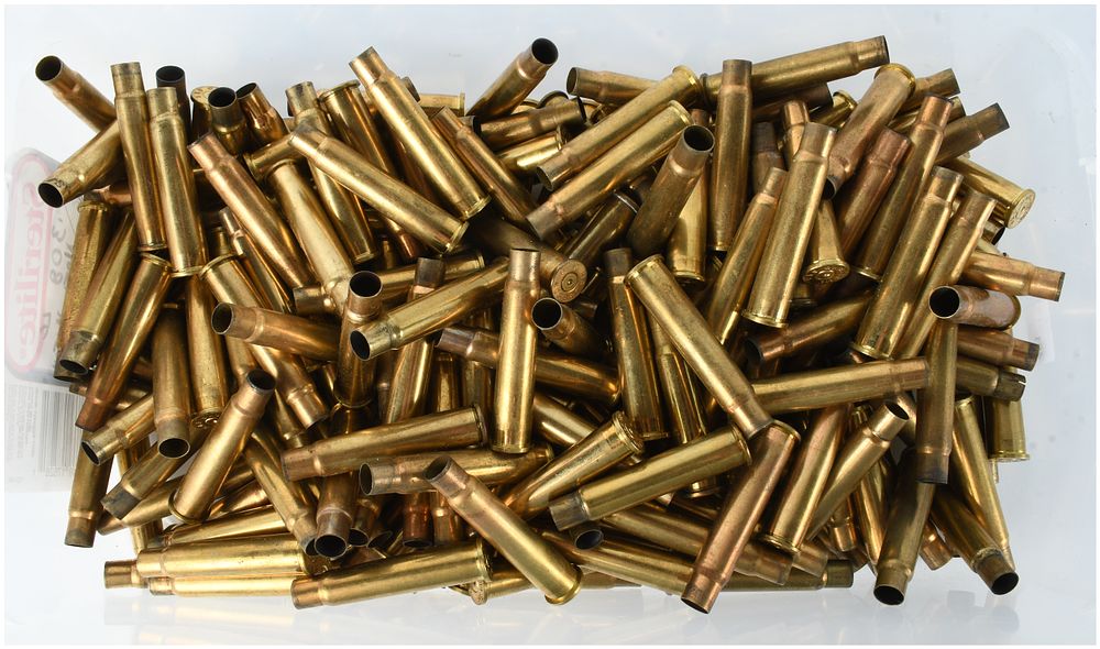 Lot 551: A Lot of 234 Empty .303 British Brass Casings for Reloading