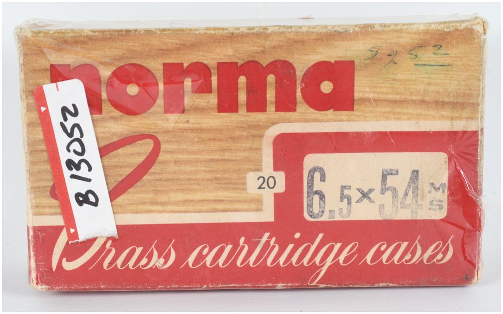 Lot 572: A Lot of 20 Norma 6.5x54 Mannlicher-Schoenauer Brass Cartridge Cases