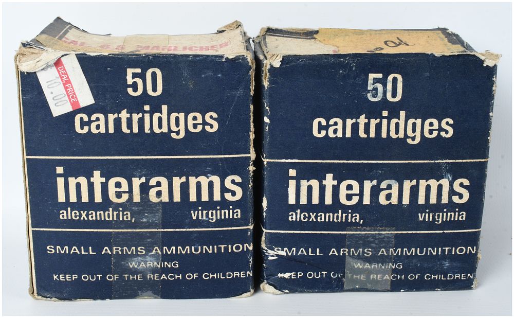 Lot 575: Interarms 6.5 Mannlicher Ammunition 100 Rounds