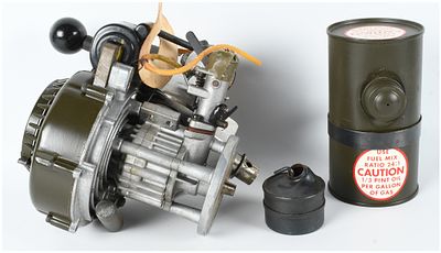 Ohlsson and Rice Type 133 Compact Two Stroke Gasoline Engine with Original Accessories. This lot 