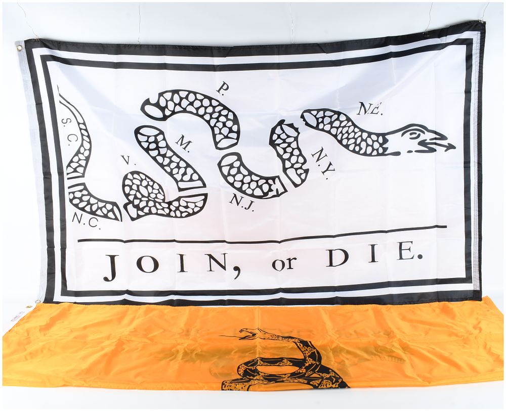 Lot 92: Two Annin Flagmakers Nyl-Glo Historical Reproduction Flags