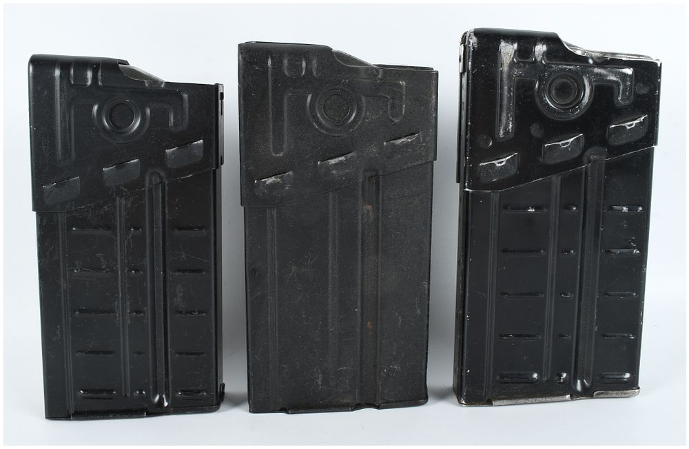 Lot 113: Trio of Heckler & Koch G3 and HK91 20-Round Magazines .308 Winchester