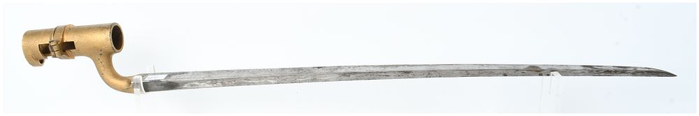Lot 142: Mid-19th Century Socket Bayonet with Gilded Finish