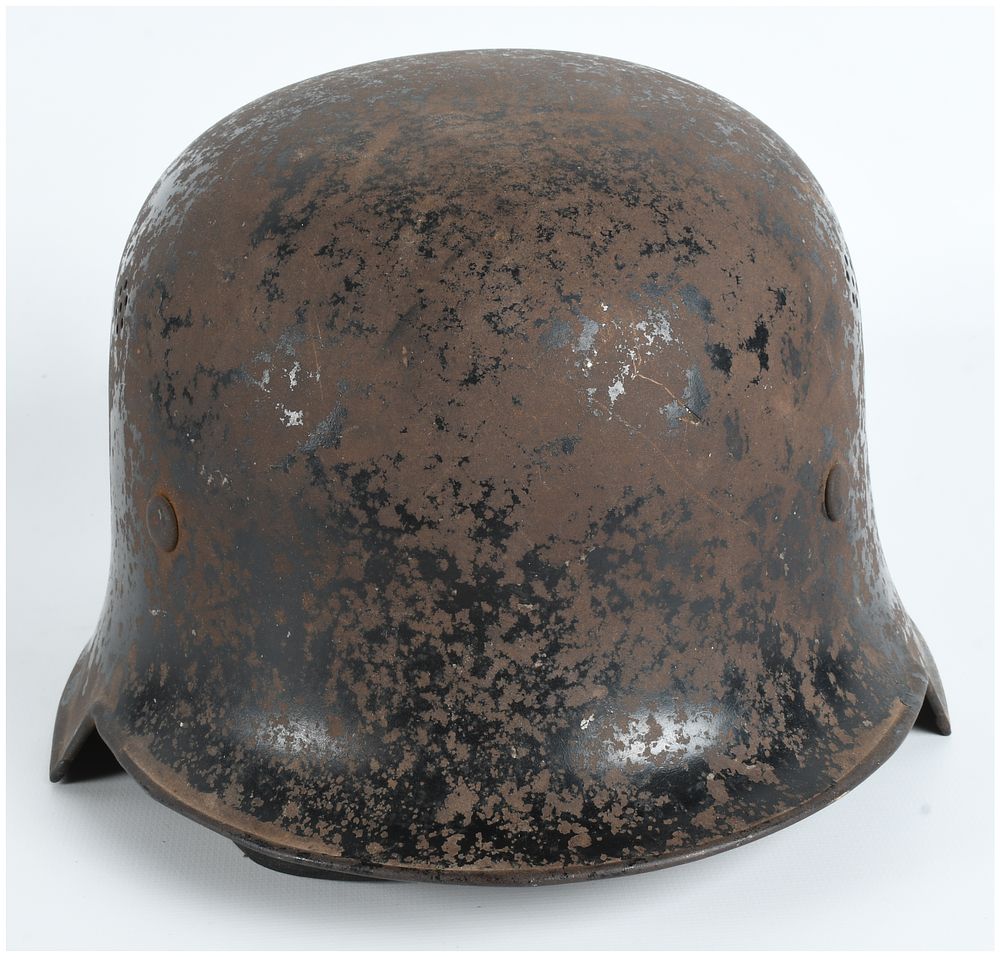 Lot 182: German M34 Light-Weight Steel Civil Defense Style Helmet