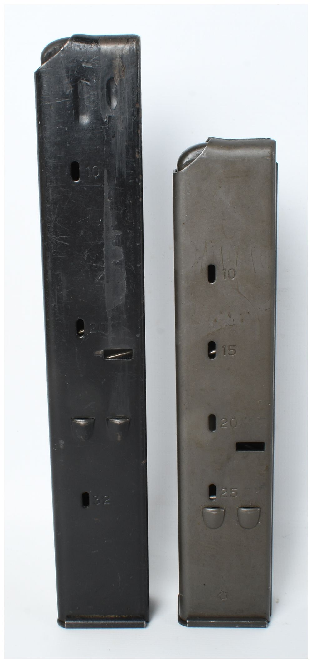 Lot 383: A Pair of Israel Military Industries Uzi 9mm Steel Magazines