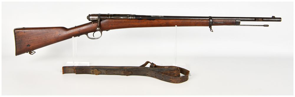 Lot 399: Glisenti M1870 Vetterli Bolt Action Rifle 10.35x47mmR Antique