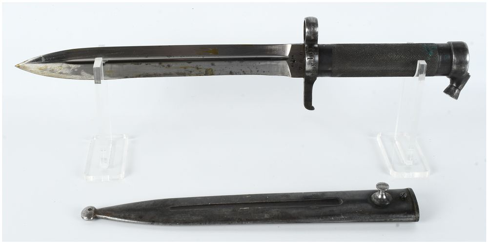 Lot 410: Swedish Model 1896 Mauser Knife Bayonet and Scabbard by Eskilstuna Jernmanufaktur AB