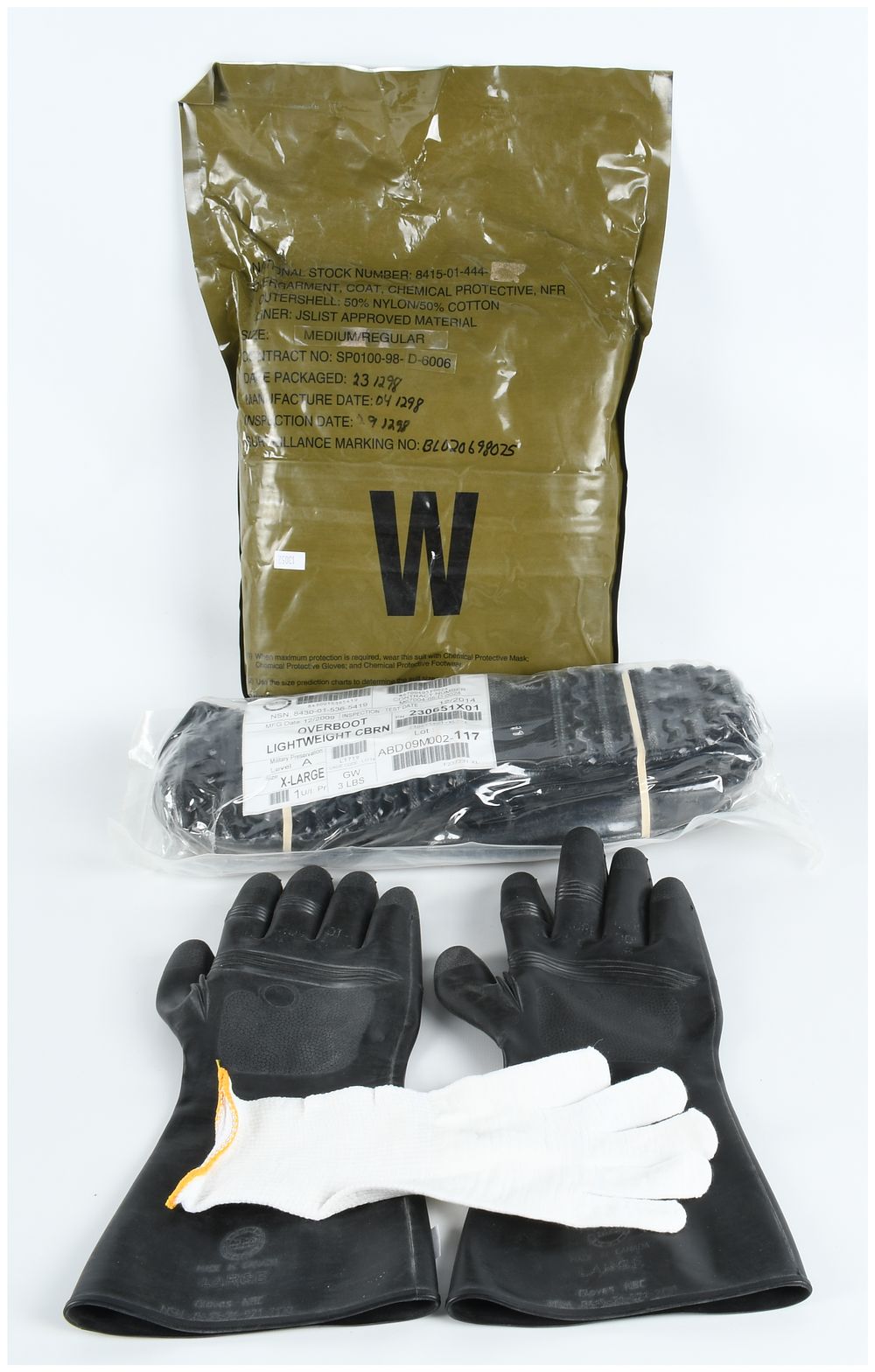Lot 422: A Set of NATO and US Military Unissued NBC/CBRN Protective Equipment