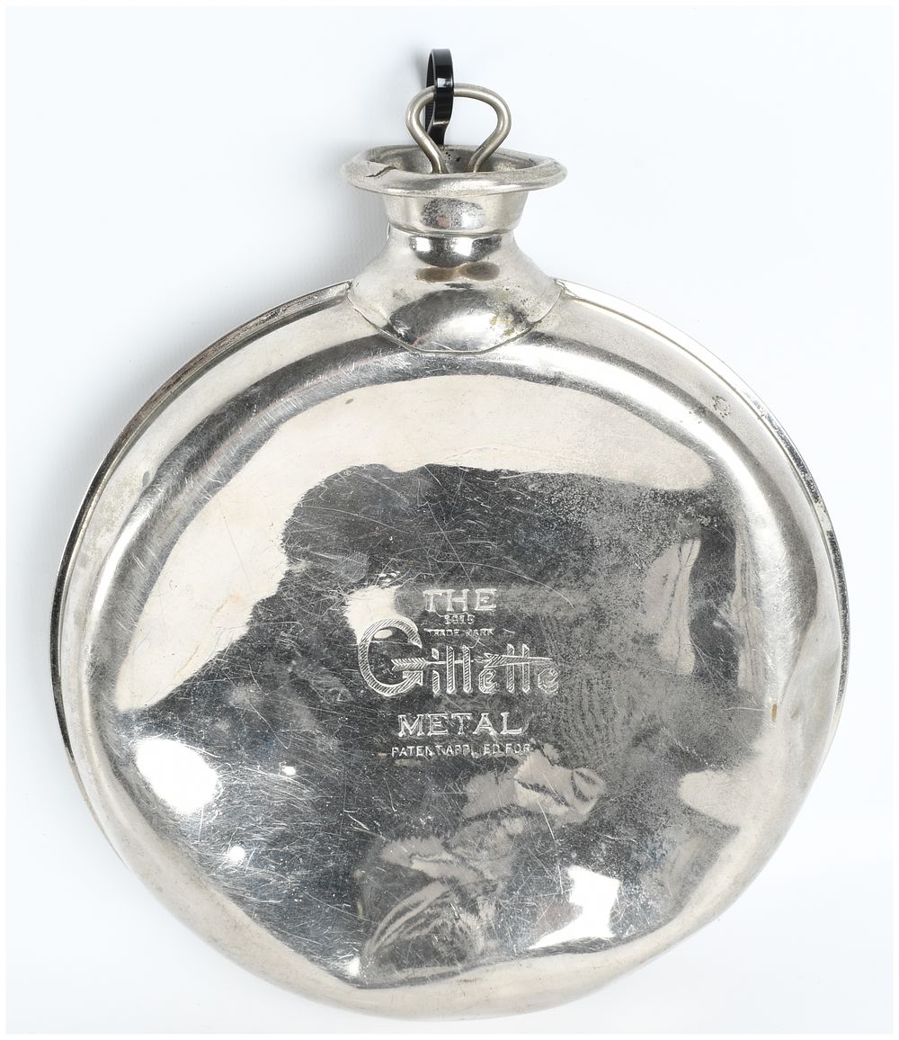 Lot 425: Antique Gillette 1915 Metal Hot Water Bottle
