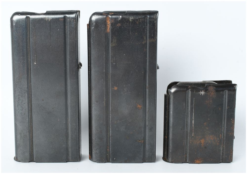 Lot 434: Three U.S. Military .30 Caliber M1 Carbine Magazines, Inland and Underwood