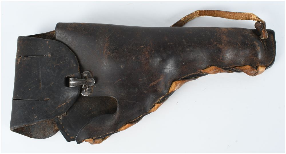 Lot 455: German Luger P.08 Leather Pistol Holster Dated 1938