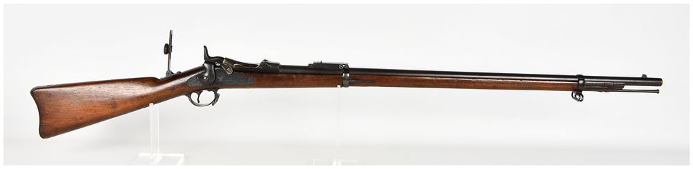Lot 507: Springfield Model 1884 Breech-Loading Trapdoor Rifle .45-70 Antique
