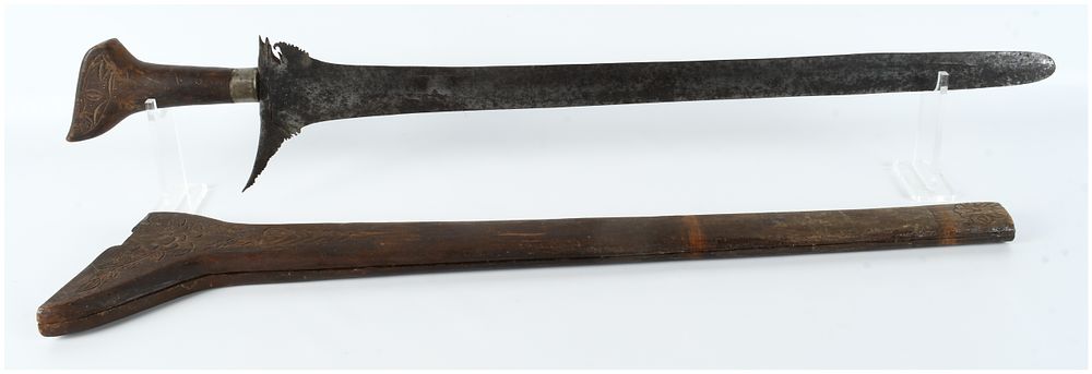 Lot 560: A Moro Kris Sword and Scabbard