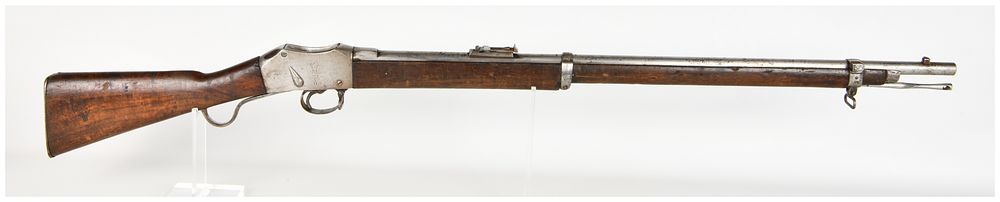 Lot 633: Enfield Martini-Henry Mark II Falling Block Rifle .577/450 with 33 Inch Barrel Antique