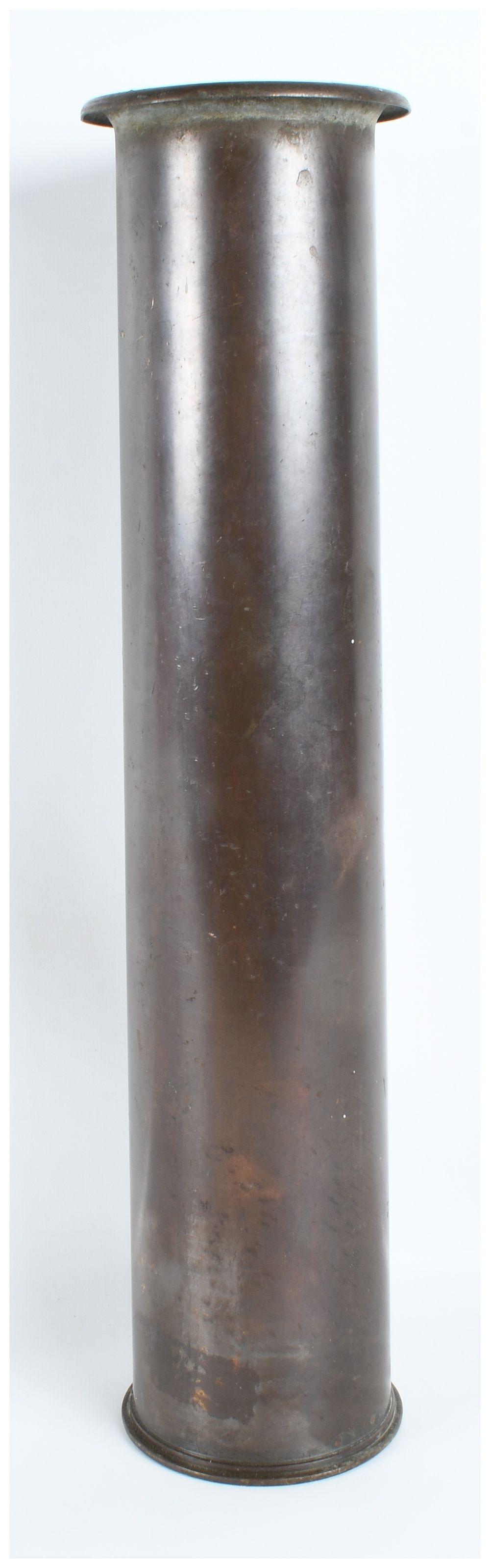 Lot 638: US Naval 3-Inch Mark II Brass Artillery Shell Casing Dated 1898