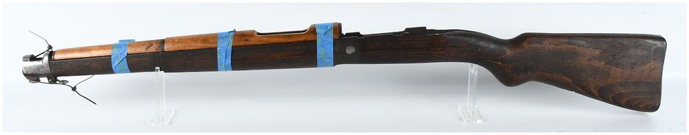 Lot 656: World War II German Mauser Karabiner 98k Laminate Rifle Stock Assembly