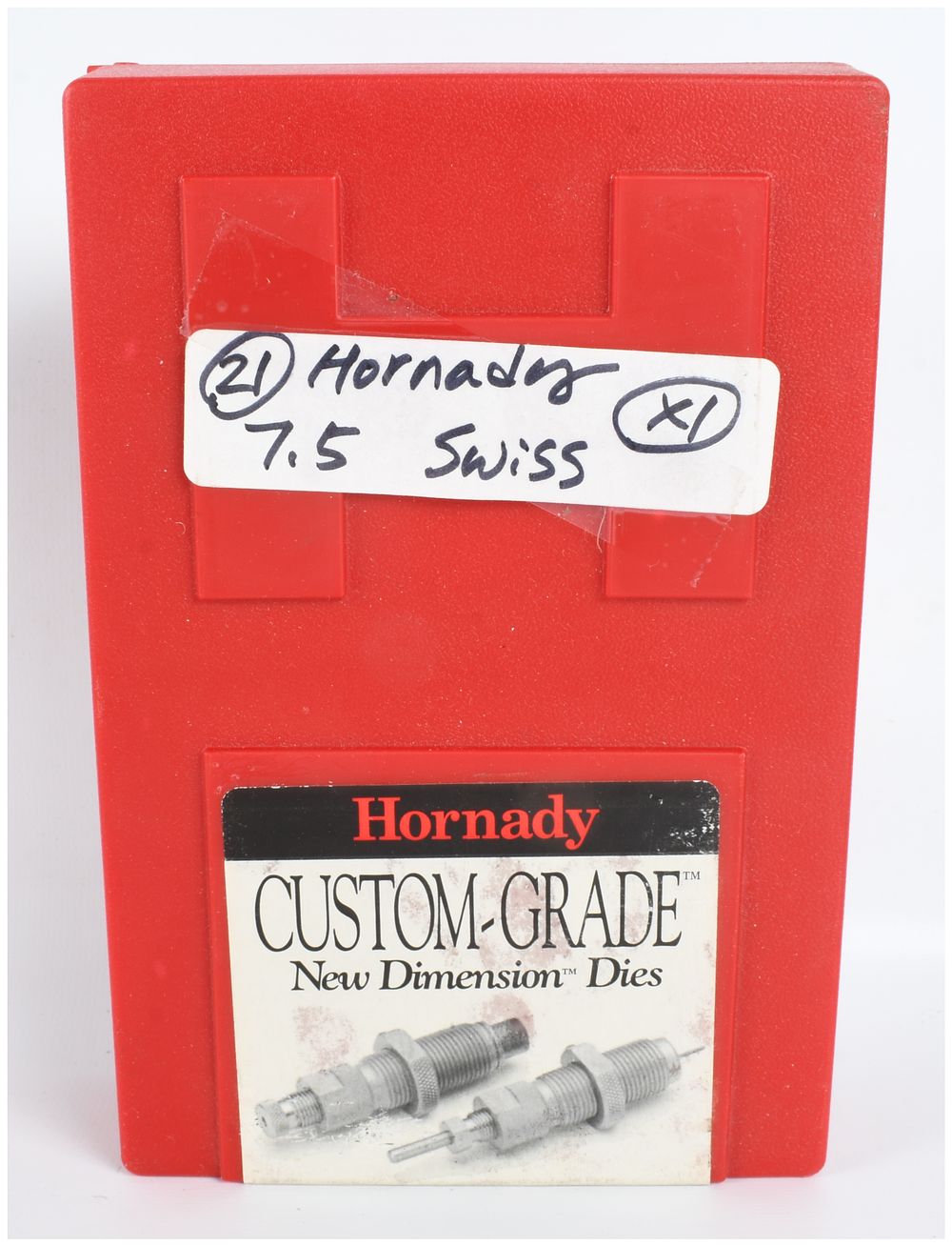 Lot 665: Hornady Custom-Grade New Dimension 2-Die Reloading Set 7.5 Swiss