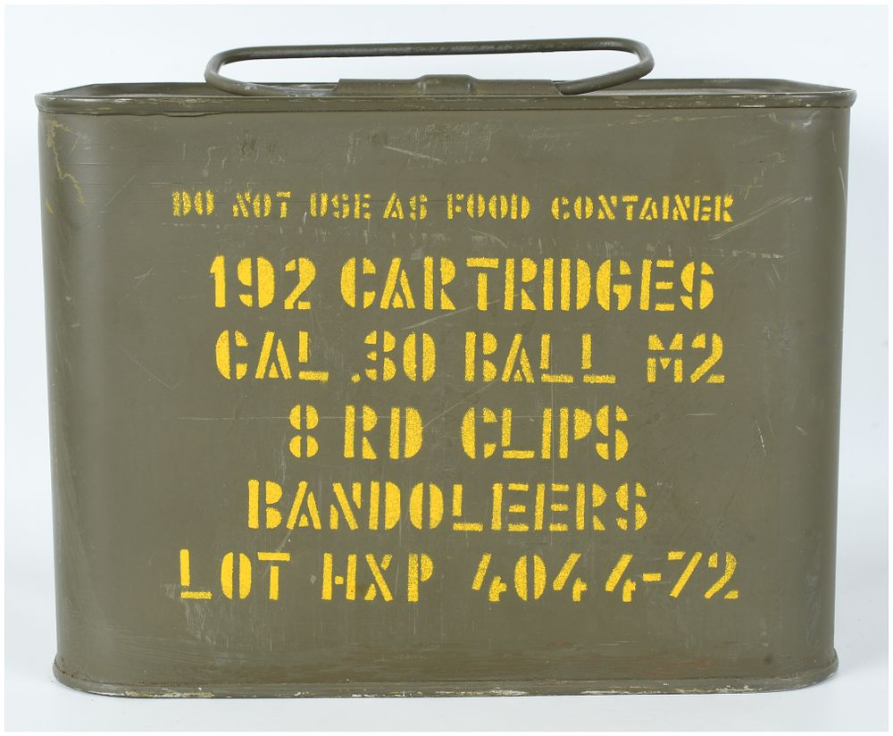 Lot 673: Greek Powder and Cartridge Company .30 Ball M2 Ammunition 192 Rounds .30-06 Springfield 1972