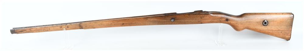 Lot 707: WWII German Mauser Kar98k Solid Walnut Rifle Stock with Flat Buttplate