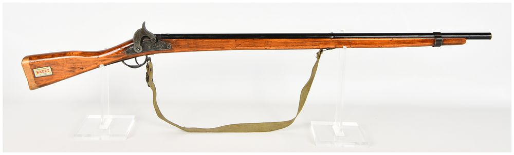 Lot 725: Parris Manufacturing Co. Civil War Kadet Musket Hammer Action Toy Training Rifle with 37 Inch Overall Length