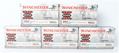 Winchester Super-X .257 Roberts +P 117 Grain Power-Point Rifle Ammunition 100 Rounds. This lot 