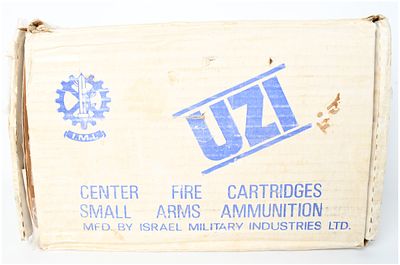 A Lot of 950 Rounds of Israel Military Industries UZI Centerfire Ammunition 9mm Luger. This lot 