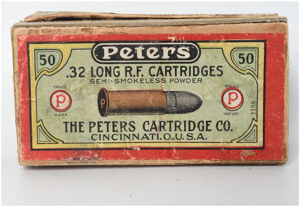 Lot 64: A Lot of 47 Peters Cartridge Company .32 Long Rimfire Cartridges Antique