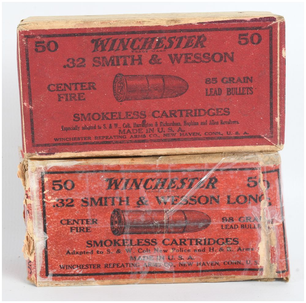 Lot 148: A Lot of 67 Rounds of Winchester Centerfire Smokeless Ammunition .32 S&W and .32 S&W Long