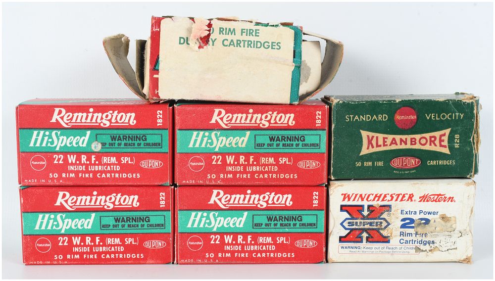 Lot 154: A Lot of 316 Rounds of Remington and Winchester .22 Caliber Rimfire Ammunition