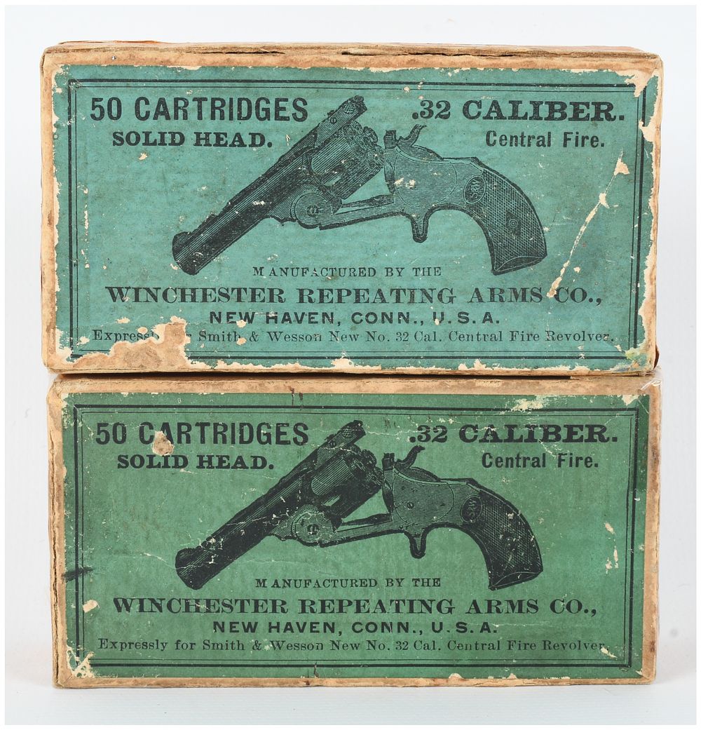 Lot 178: Winchester .32 S&W Centerfire Ammunition 100 Rounds Antique