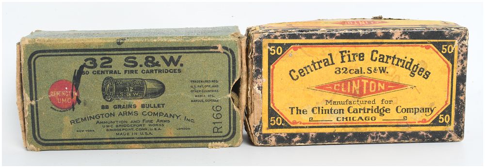 Lot 394: A Lot of 100 Rounds of Remington and Clinton .32 S&W Central Fire Ammunition