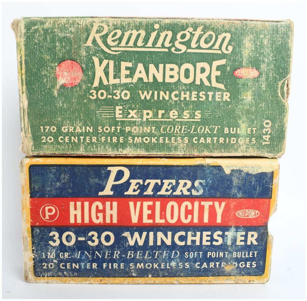 Lot 481: A Lot of 40 Rounds of Remington and Peters .30-30 Winchester Centerfire Ammunition